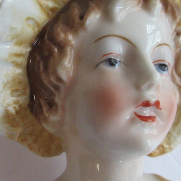 Thames Japan Head Vase Victorian Style Lady 5.5" Tall #4961 Bust Style Vintage - Picture 12 of 15